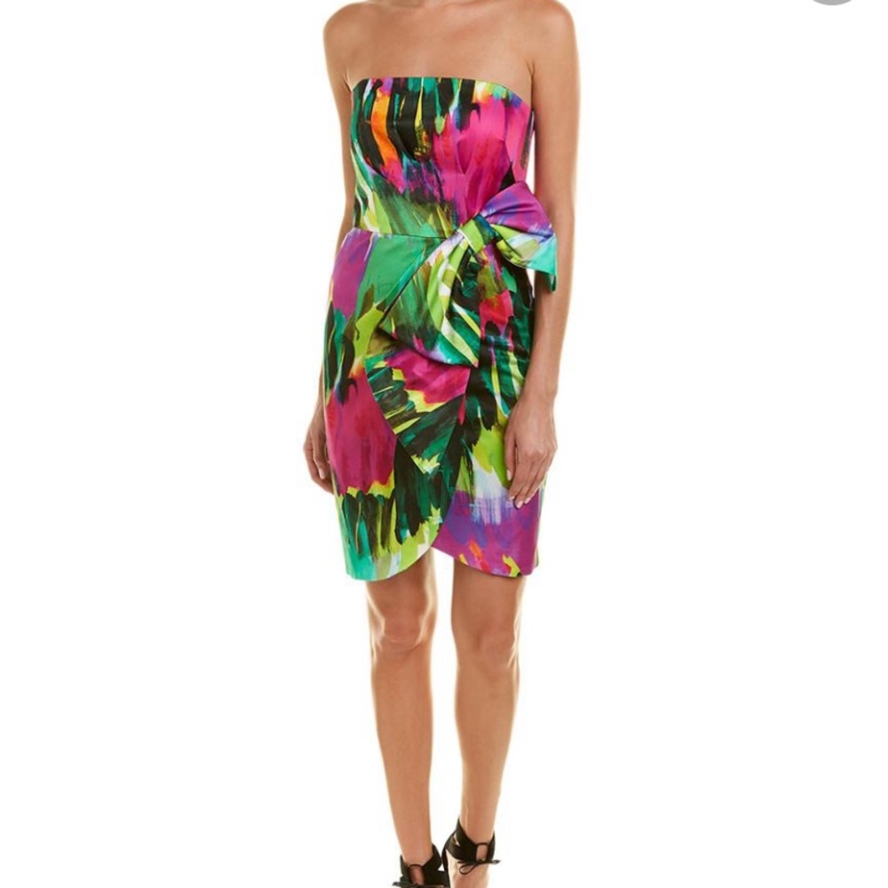 NWT MILLY Emerald Bow dress